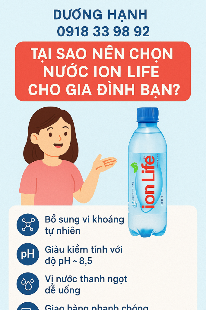 Tại Sao Nên Chọn Nước Ion Life Cho Gia Đình Bạn?