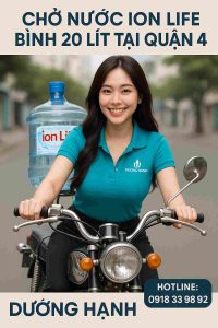 Dương Hạnh - Giao nước ion life tận nơi tại quận 4