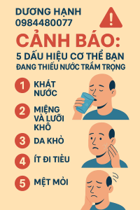 Cảnh Báo: 5 Dấu Hiệu Cơ Thể Bạn Đang Thiếu Nước Trầm Trọng
