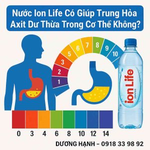 Nước Ion Life Có Giúp Trung Hòa Axit Dư Thừa Trong Cơ Thể Không?