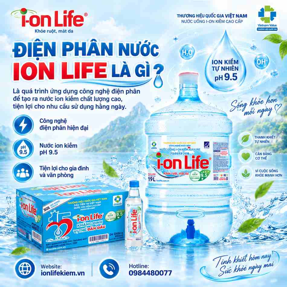 Điện phân nước Ion Life là gì