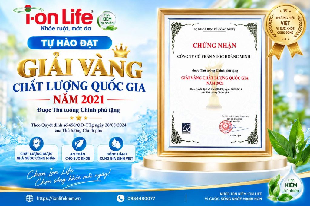 Ion Life đạt GIải Vàng Quốc Gia